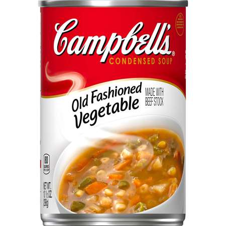 Campbells Condensed Soup Red & White Old Fashion Vegetable 10.5 oz., PK12 000015236